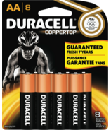 Piles Duracell Coppertop AA