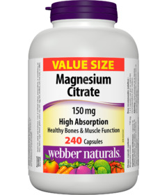 Webber Naturals Magnesium Citrate 150mg