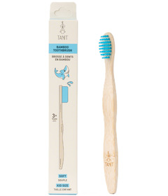 TANIT Kids' Soft Blue Shark Bamboo Toothbrush