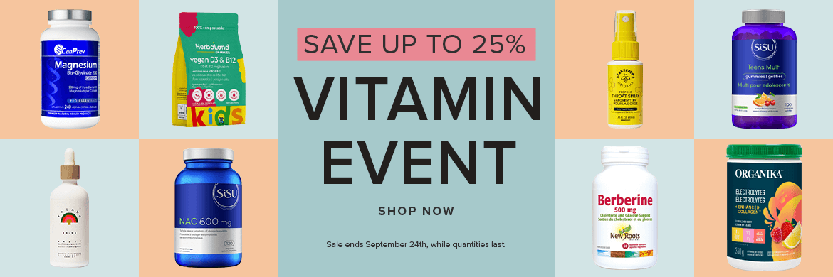 Save up to 25% on the Vitamin Event