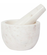 Now Designs Heirloom Marble Mortar and Pestle White