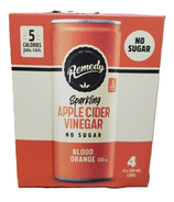Remedy Sparkling Apple Cider Vinegar No Sugar Blood Orange