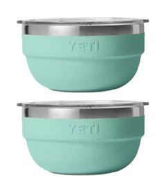 YETI Rambler Bowl Sea Stone Bundle