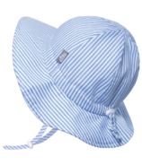 Jan & Jul Cotton Floppy Hat Blue Stripes