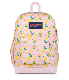 Jansport Cross Town Plus Backpack Lemonade Stand Pink Ice