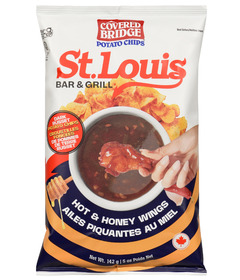 Covered Bridge St. Louis Potato Chips Hot & Honey Wings
