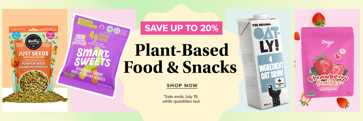 Save up to 20% on Plant-Based Food & Snacks 