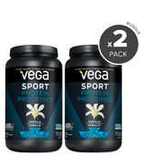 Vega Sport Lot de 2 paquets de protéines à saveur de vanille
