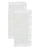Lulujo Baby Security Blankets 2 Pack Muslin Cotton Greenery (Couvertures de sécurité pour bébé)
