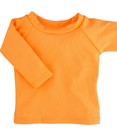Current Tyed Clothing Ribbed Rashguard Neon Orange