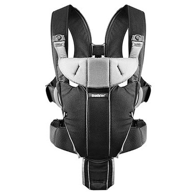 Babybjorn miracle baby 2025 carrier black silver