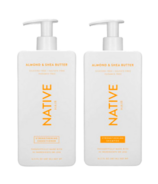 Ensemble shampooing et après-shampooing fortifiant Native Hair Almond & Shea Butter