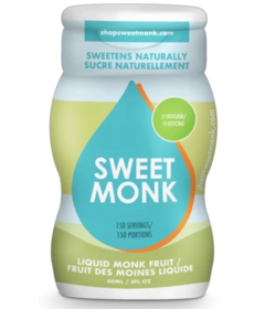 SweetMonk Liquid Monk Fruit Natural Sugar Alternative