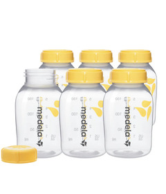 Medela Breast Milk Collection and Storage Bottles with Solid Lids