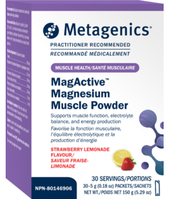 Metagenics MagActive Magnesium Muscle Powder Strawberry Lemonade