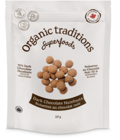 Organic Traditions Dark Chocolate Hazelnuts 