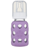 Lifefactory Glass Baby Bottle with Silicone Sleeve Lavender