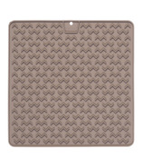 Messy Mutts Silicone Therapeutic Licking Mat Grey