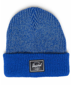 Herschel Supply Elmer Reflective Ribbed Beanie Nautical Blue