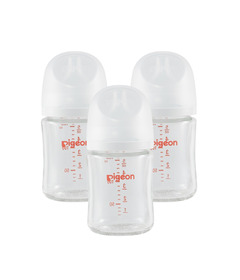 Nurture & Nest by Pigeon Glass Bottle with SS Nipple