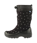 kuoma Lumi Snowlock Black Cute Reflective Winter Boot