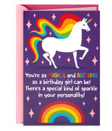 Hallmark Birthday Card For Girls Unicorn