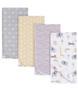 Gerber Childrenswear Flannel Receiving Blankets Animals and Geo Neutral