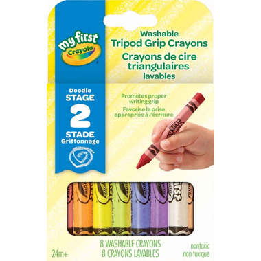 Crayola My First Washable Tripod Grip Crayons Crayola My First Washable Tripod Grip Crayons