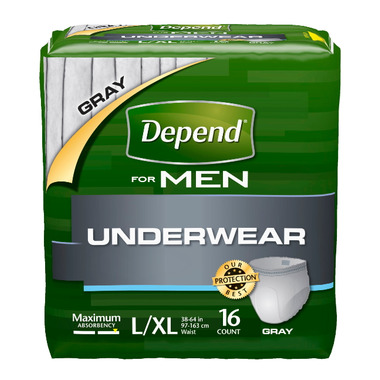 Depend Adjustable L/XL Maximum Absorbency Underwear, 16 ct