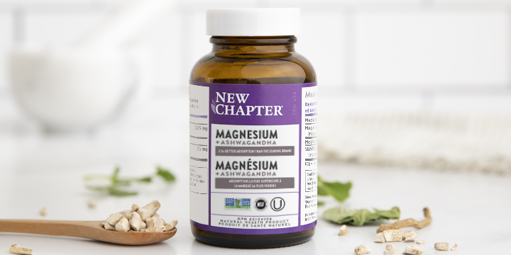 New Chapter Magnesium + Ashwagandha Tablets