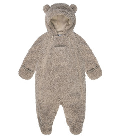 7AM Enfant Bebe Teddy Snowsuit Oatmeal
