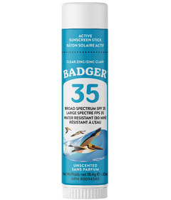 Badger Balms SPF 35 Clear Zinc Face Stick
