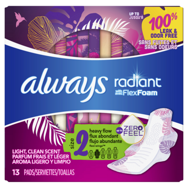 Buy Always Radiant Pads Overnight Absorbency at