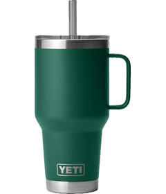 YETI Rambler Straw Mug Black Forest Green