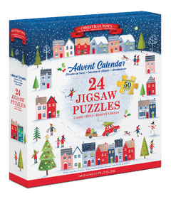 image of Eurographics Christmas Town Advent Calendar Puzzles with sku:338416