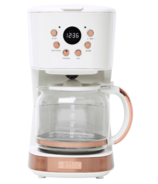 Haden Heritage Coffee Maker Ivory and Copper