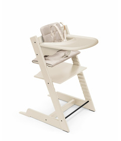 Stokke Tripp Trapp High Chair Vanilla White with Vanilla White Tray