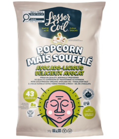 LesserEvil Buddha Bowl Avocado-Licious Popcorn 