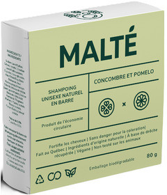 Malte Shampoo Bar Cucumber & Pomelo