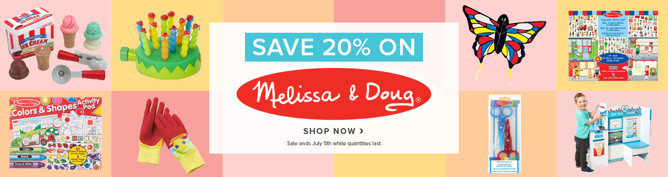 Save 20% on Melissa & Doug