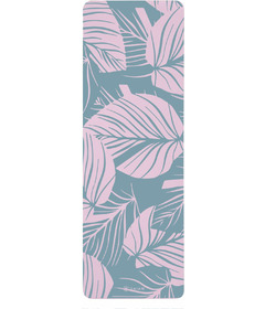 GAIAM 10mm Printed Fitness Mat Lilac Lace Monstera