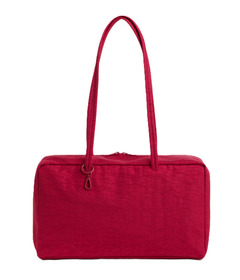 BAGGU Medium Nylon Bowler Bag Cherry