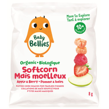 Buy Little Bellies Baby Bellies Organic Berry & Apple Soft Corn Puffs ...