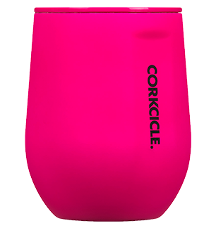 Corckicle Stemless Neon Pink