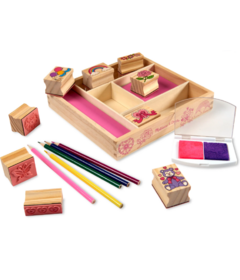 Melissa & Doug Wooden Friendship Stamp Set