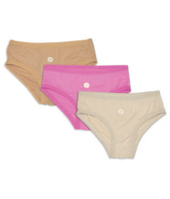 Silkberry Baby Bamboo Bikini Underwear Pack Crocus, Cookie and Almond Milk