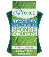 EcoForce Recycled Heavy Duty Super Absorbent Sponge Scourers (éponge à récurer)