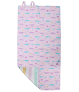 FlapJackKids Sac à dos serviette 2 faces Narval et étoile de mer