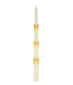 Meri Meri Bow Taper Candles Gold
