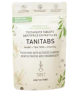TANIT Toothpaste Tablets Refill Fresh Mint with Activated Charcoal